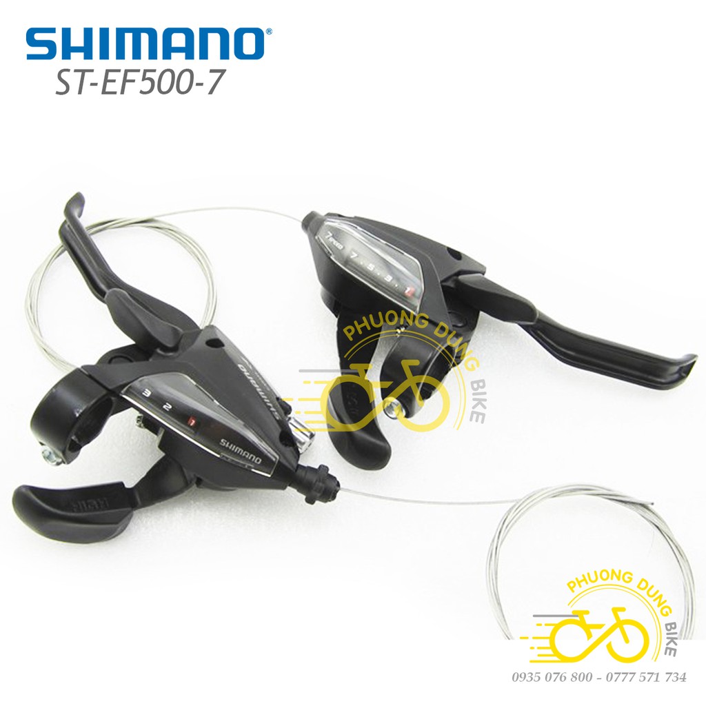 Tay đề xe đạp SHIMANO ST-EF500 3x7 speed - Hàng chính hãng