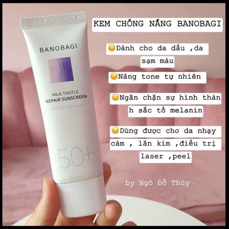 Set kem chống nắng Banobagi 50ml +15ml