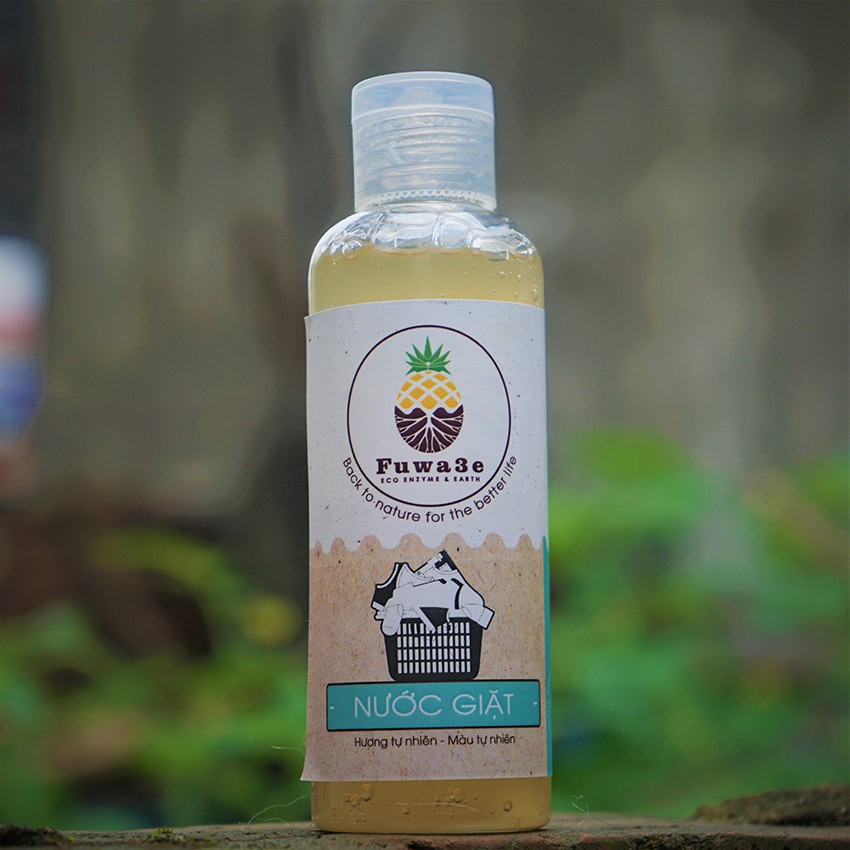 Nước giặt hữu cơ Fuwa3e organic 100ml giặt quần áo, đồ lót, chất tẩy rửa sinh học Fuwa an toàn bảo vệ da tay FW002A