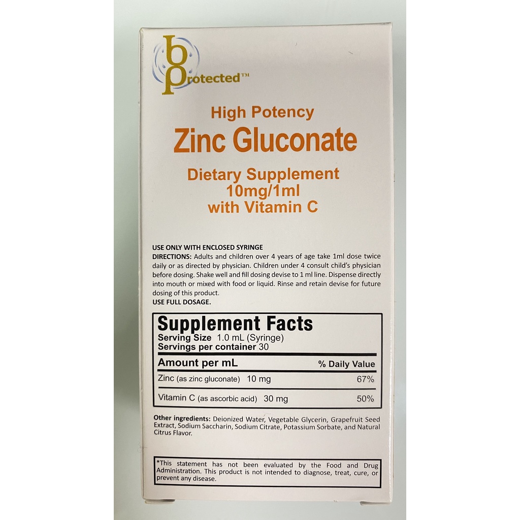 Zinc Gluconate.Bổ Sung Kẽm,Vitamin C Dạng Siro Cho Bé Và Người Lớn