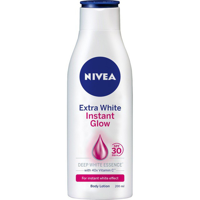 Sữa dưỡng thể dưỡng trắng NIVEA giúp sáng da tức thì & chống nắng (200ml) [HOT TREND]