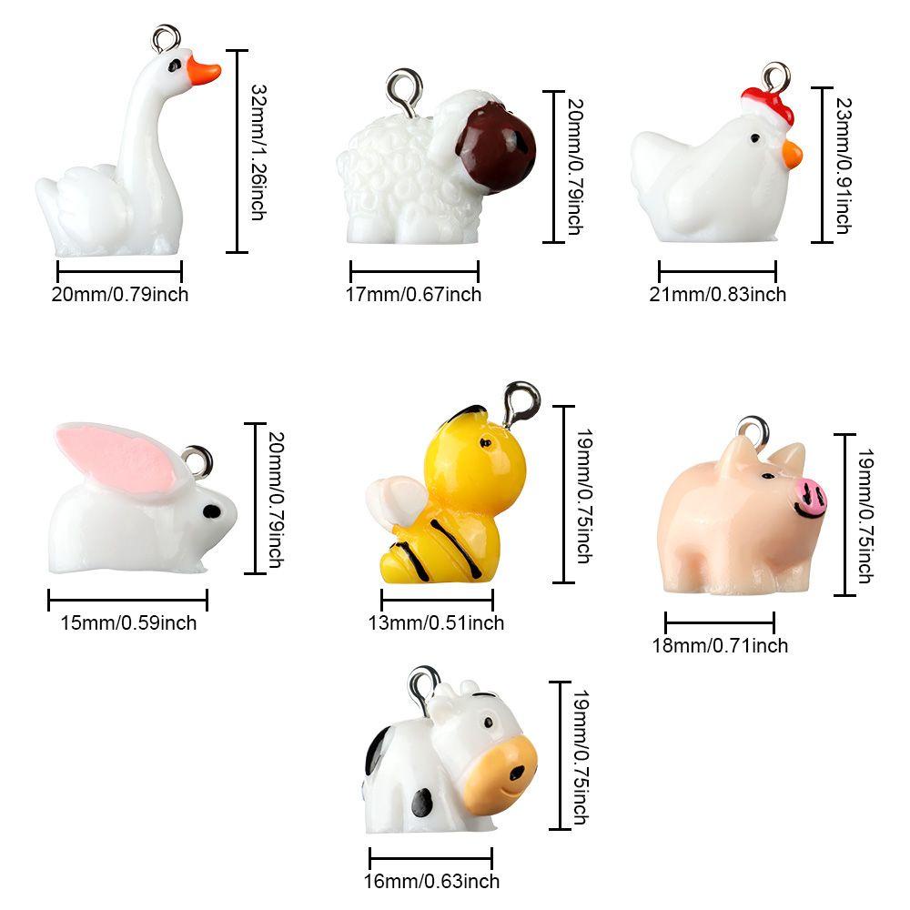 HS Set 10 Mặt Dây Chuyền / Móc Khóa / Vòng Tay Hình Động Vật Mới