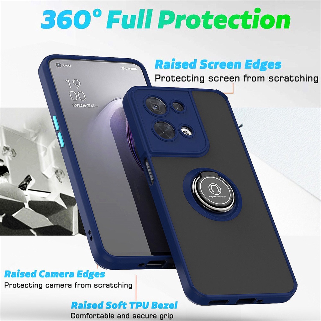 Ốp Điện Thoại TPU Chống Sốc Có Nhẫn Đỡ Cho Oppo Reno 8 Z Reno8 Pro Plus Pro + 8Pro 8Pro + ProPlus 8Z 5G