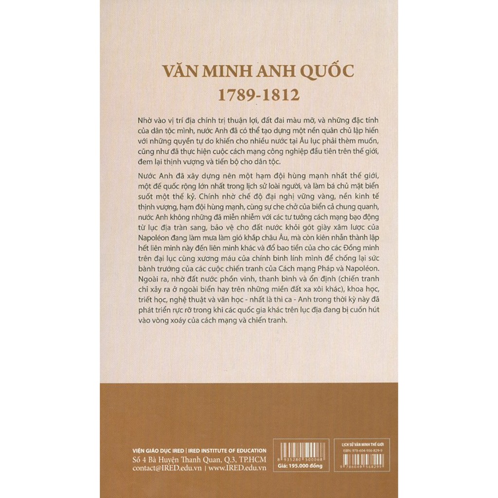 Sách - Lịch Sử Văn Minh Thế Giới - Phần XI - Văn Minh Thời Đại Napoléon - Tập 3: Văn Minh Anh Quốc | BigBuy360 - bigbuy360.vn