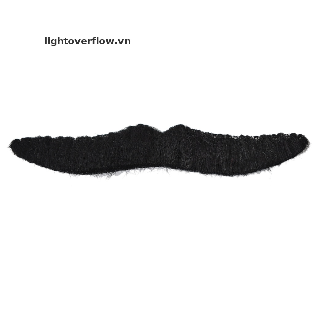 Bộ 12 Ria Mép Giả Màu Đen Vui Nhộn Hóa Trang Tiệc Halloween Cho Nam