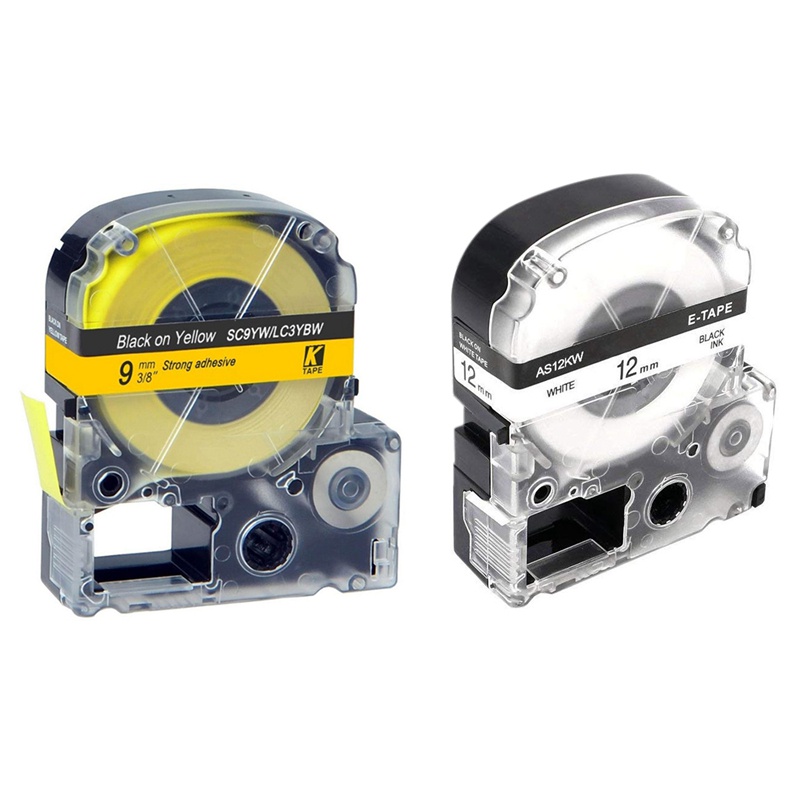 Set 8 Cuộn Băng Nhãn Cho Máy In Epson/KingJim 9Mm &amp; 3 12Mm