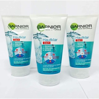 Sữa Rửa Mặt Ganier Skinactive 3in1 Tonerde Dành Cho Da Dầu Và Da Mụn, Xách Tay Đức