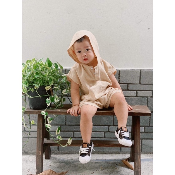 Áo + quần có nón em bé trai ferrier em bé Nanci room