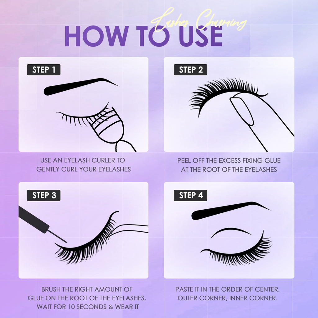 Hộp Lông Mi Giả 3D Mềm Mịn Tự Nhiên Chất Lượng Cao Focallure