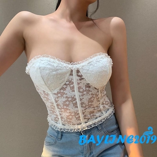 Áo Ống Phối Ren Nâng Ngực Quyến Rũ Cho Nữ