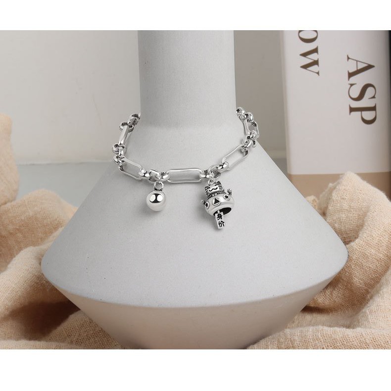 Vòng tay MÈO CHIÊU TÀI CÓ CHUÔNG LỤC LẠC vòng đeo tay may mắn cổ trang