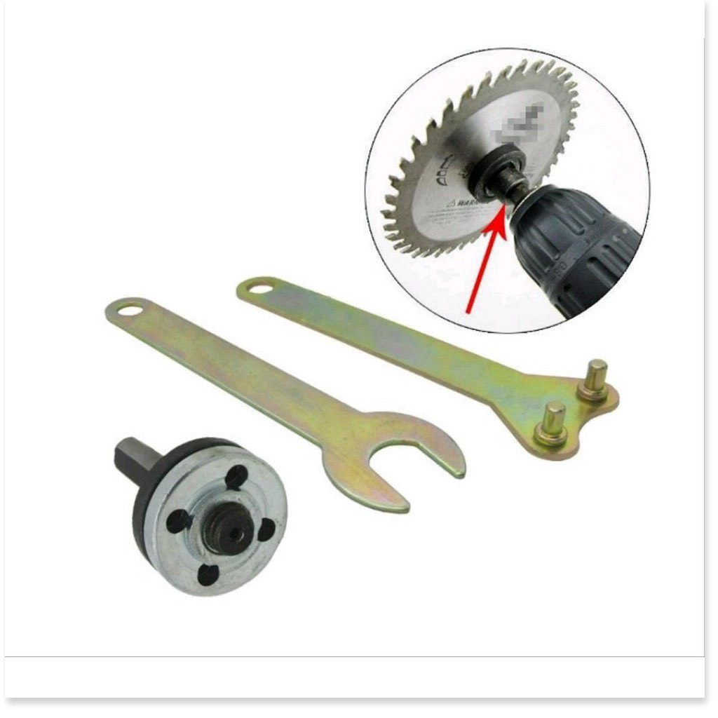 Bộ chuyển máy khoan thành máy mài, cắt cầm tay.