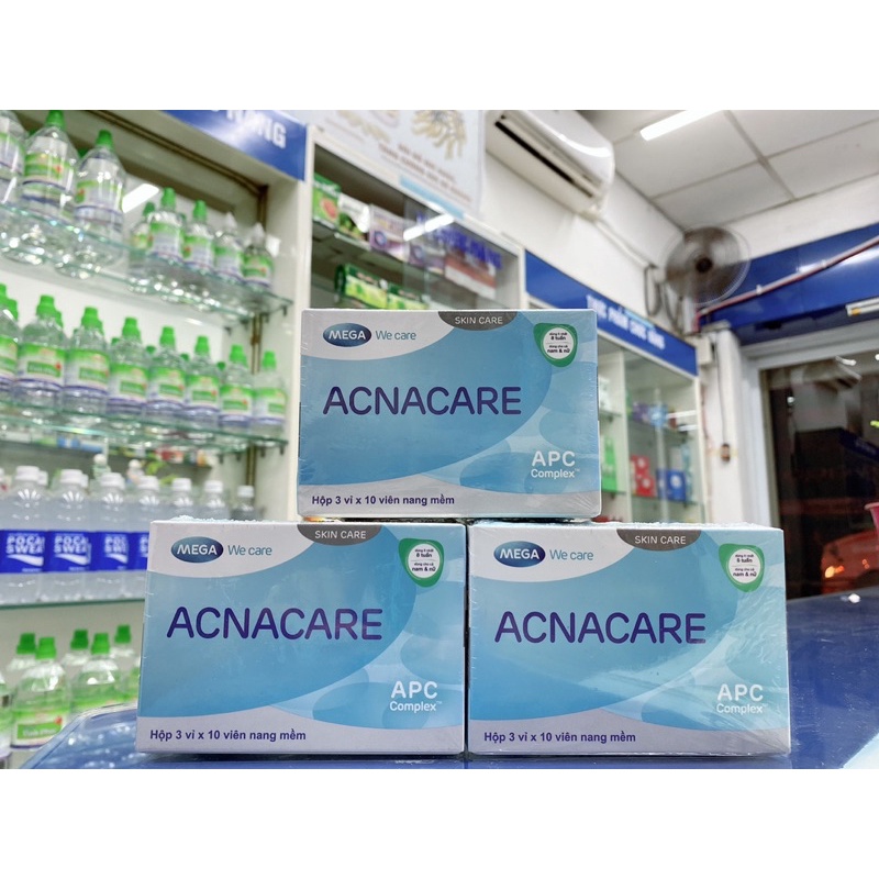 [Chính hãng] Viên uống ngừa mụn và giảm tiết bã nhờn Acnacare - Hộp 30 viên  Date mới