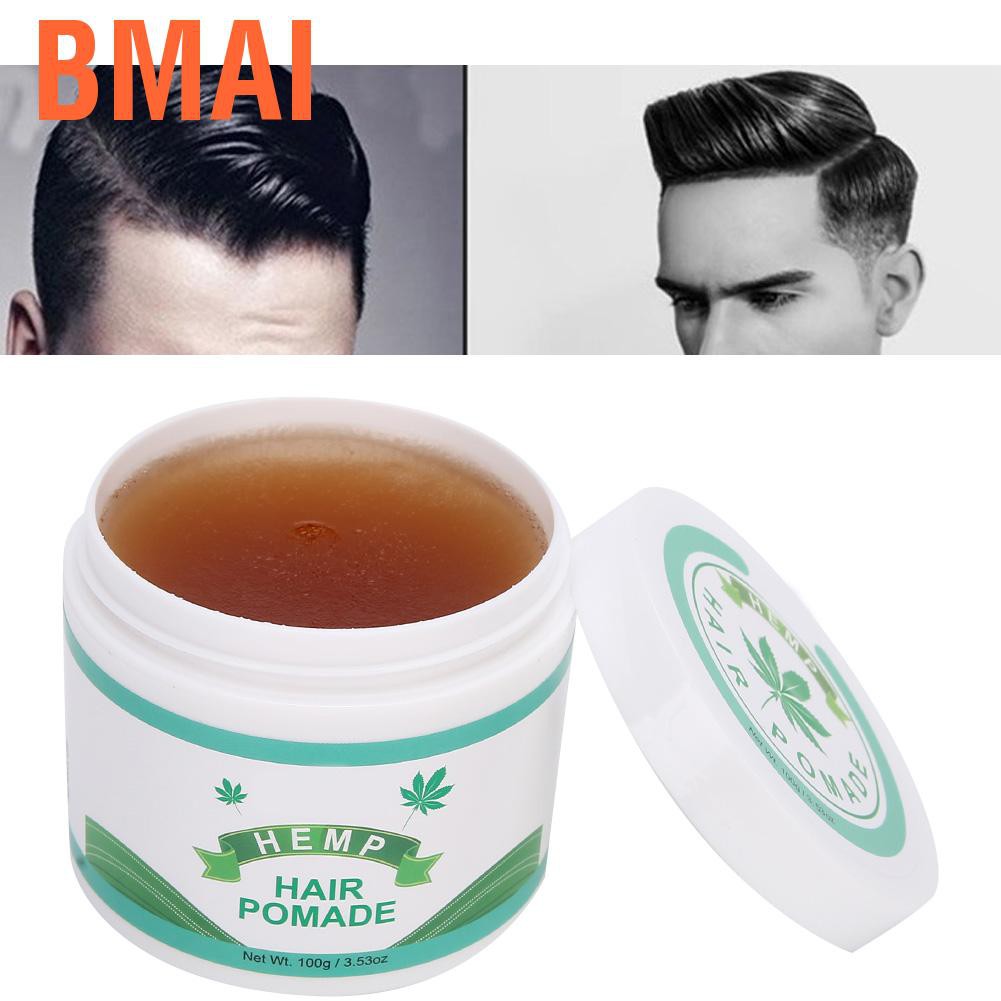 Bmai Hair Styling Wax  Strong Holding Modeling Pomade Hairstyle Cream Long‑Lasting Edge Control Gel or Men and Women 100g