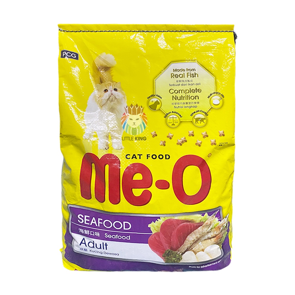 Thức ăn cho mèo lớn Me-o Adult bao 7kg (bao không chia túi nhỏ), thức ăn hạt mèo giá rẻ Little King pet shop