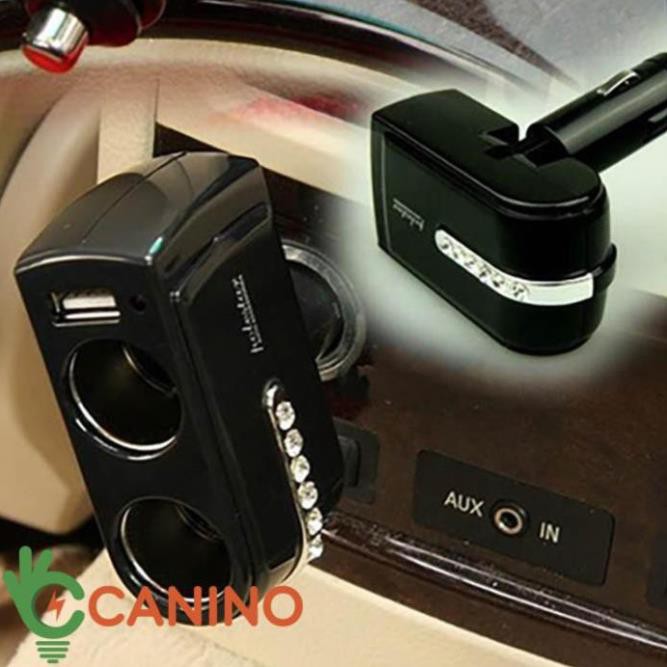 Bộ chia cổng cắm tẩu trên ô tô WF-201