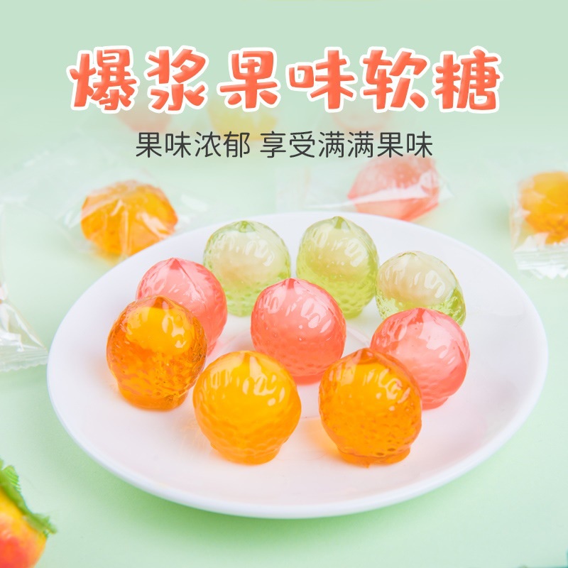 [ Mềm ngon ] Combo 300g Kẹo dẻo nhân mứt hoa quả ăn vặt ngon vị ngọt nhẹ siêu đã nghiền