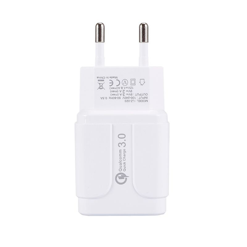 lucky* 18W Quick Charge 3.0 USB Wall Charger Fast Charging Adapter for Sony LG HTC ZTE Lenovo Moto Nokia Samsung Galaxy Smart Phones Accessories