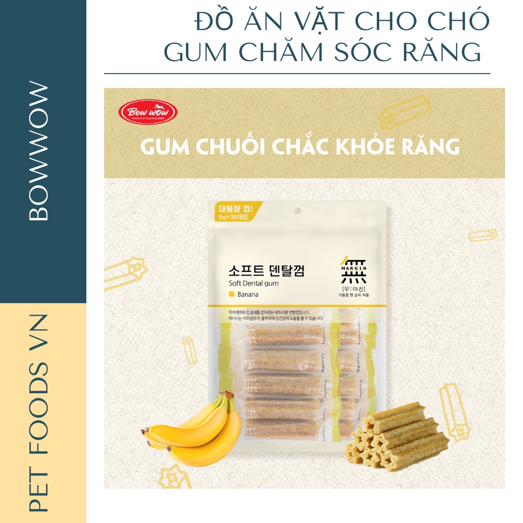 Gum chăm sóc răng cho chó BOWWOW 270g