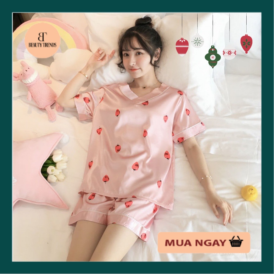 SET ĐỒ LỤA MẶC NHÀ - BỘ PIJAMA LỤA CAO CẤP CHO NỮ