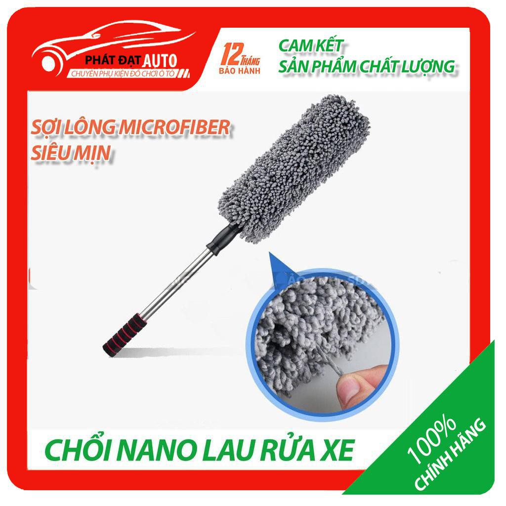 Chổi Nano Lau Rửa Xe Ô tô⚡️FREESHIP⚡️ Chuyên Dụng, Cán Kéo Dài lông mịnh,lau siêu sạch