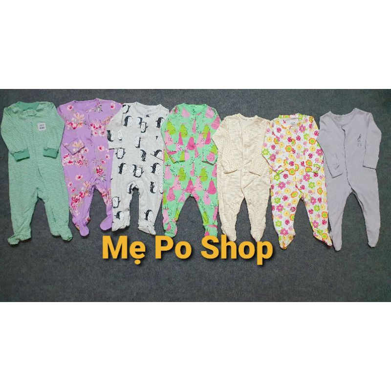 ( XÃ LỖI SIÊU NHẸ) Body Sleepsuit, Body Sleep, Bodysuit Có Tất Không Tất Cho Bé, Hàng Xuất Dư-PoSam Kids