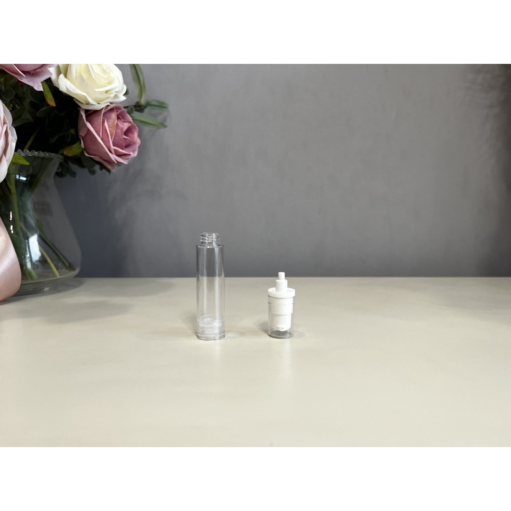 Chai Hút Chân Không Nhấn Giọt 5ml/10ml/15ml/30ml/50ml/100ml Chai Chiết Kem Dưỡng, Toner, Chai Chân Không Đầu Bơm Giọt