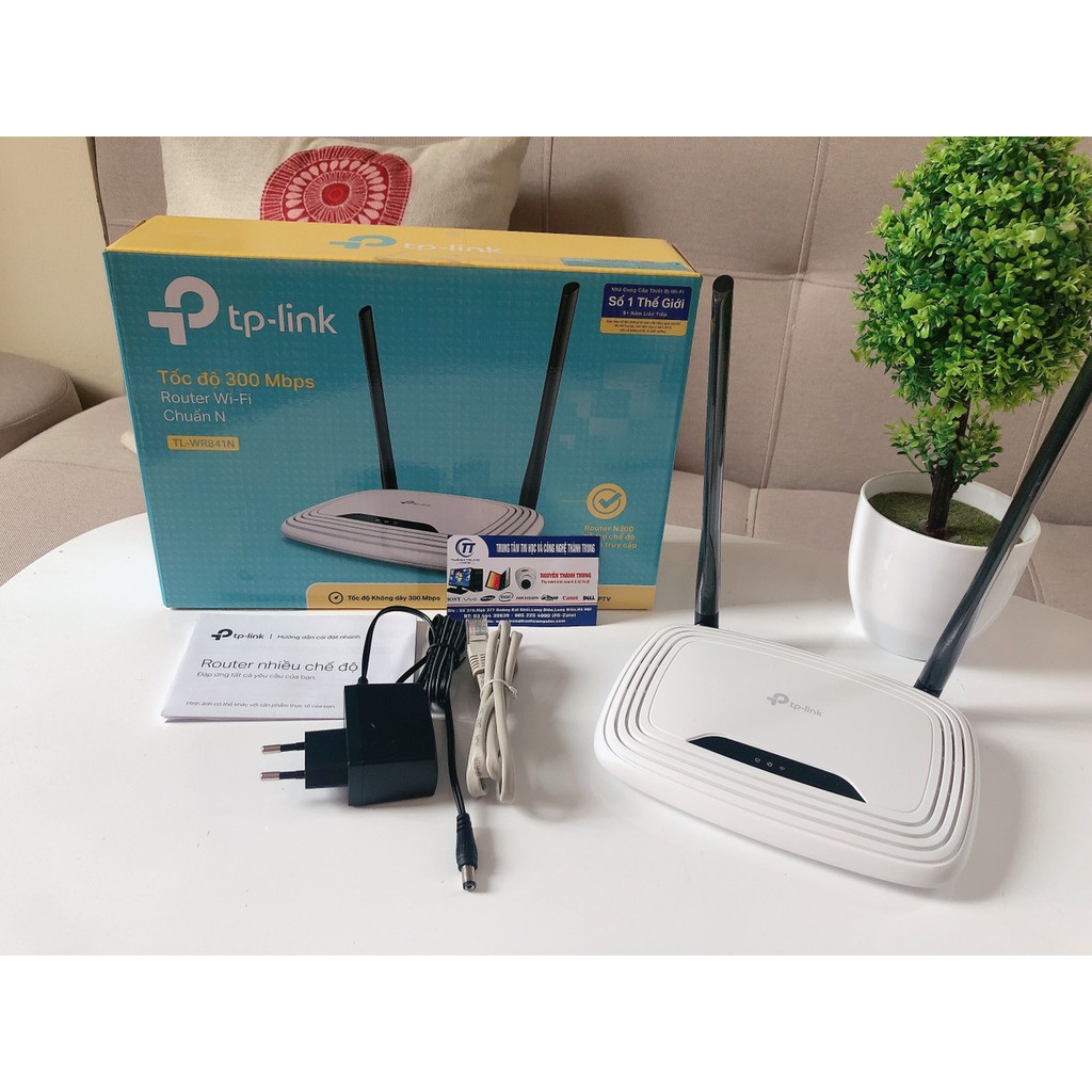 Bộ phát WIFI TPLINK 841 TL-WR841N 300Mbps Ver 14.0 - Bảo hành Chính hãng 24 tháng