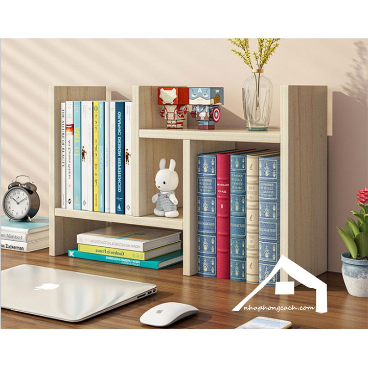 Kệ Sách Để Bàn Gỗ lắp ghép đa năng làm việc tiện lợi thông minh ✔️ kệ sách lắp ráp thông minh✔️