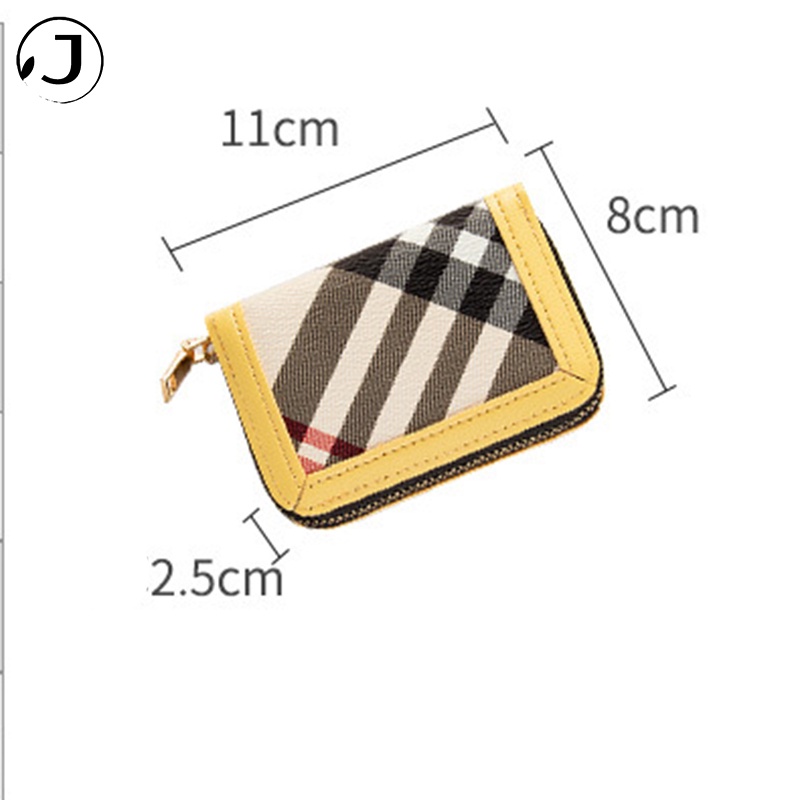 Ví Đựng Thẻ Bằng Da Mini Cầm Tay Nhiều Ngăn Thời Trang Cho Nữ