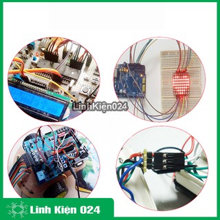  Dây Nối 40P 7 Màu Dài 10Cm ( 2 Đầu Đực Cái )