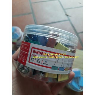 Kẹp bướm màu 25mm deli 48 chiếc/hộp - 8554a