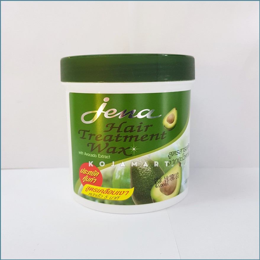 Kem Ủ Tóc Bơ Già Jena Hair Treatment Wax Thái Lan 500ml | Siêu Mềm Mượt, Giảm Hư Tổn