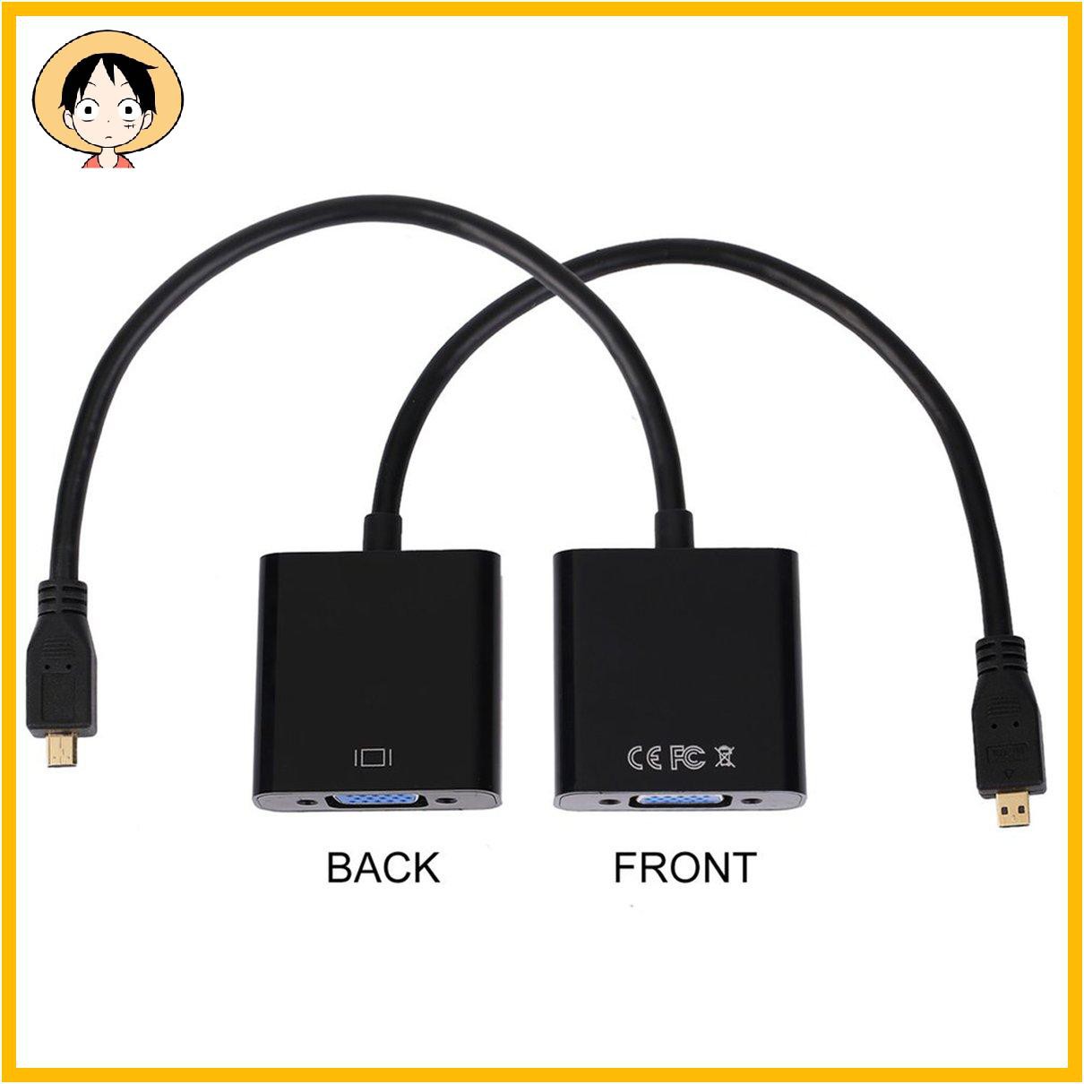 Bộ Chuyển Đổi Cáp Video 1080P Từ Micro HDMI Sang VGA Cái