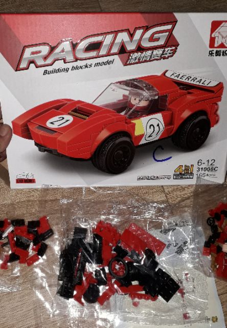Lắp ráp 1 hộp LegoRacing siêu xe 31008 loại lớn có nhiều chi tiết bằng nhựa ABS