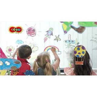 Bộ Bút Sáp 24 Màu Cho Cửa Sổ