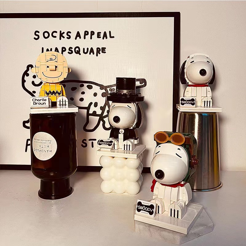 Đồ Chơi Lắp Ráp Mô Hình Chú Chó Snoopy Mini Sáng Tạo