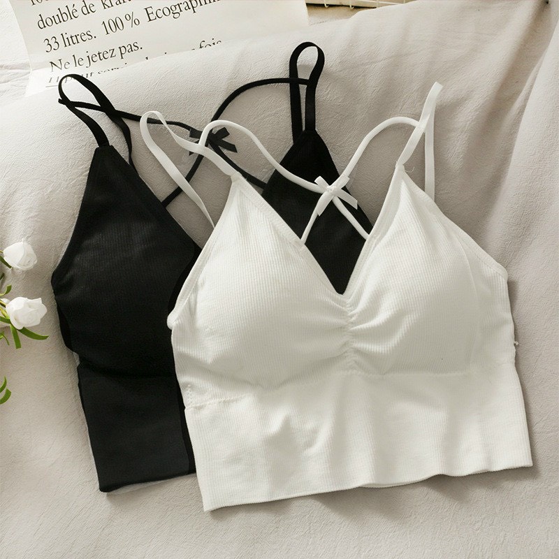 Áo Bra nữ 2 dây đan chéo thắt nơ hở lưng sexy quyến rũ