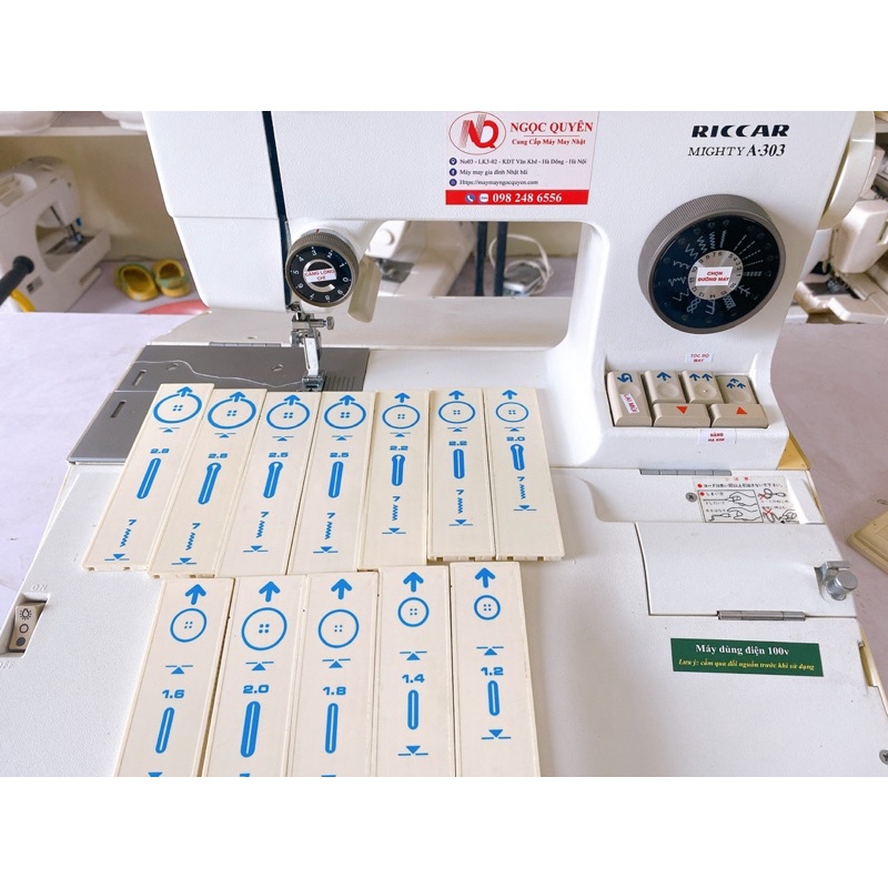 Máy may gia đình đa năng và thùa khuy đẹp -đều - khỏe RICCAR
