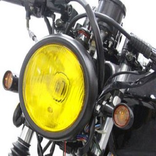 Đèn pha su xe máy độ classic cafe racer