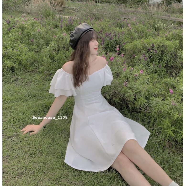 ❌ VÁY TRẮNG RỚT VAI TẦNG ❌ ĐẦM TRẮNG TRỄ VAI TAY CÁCH ĐIỆU XẾP TẦNG | BigBuy360 - bigbuy360.vn