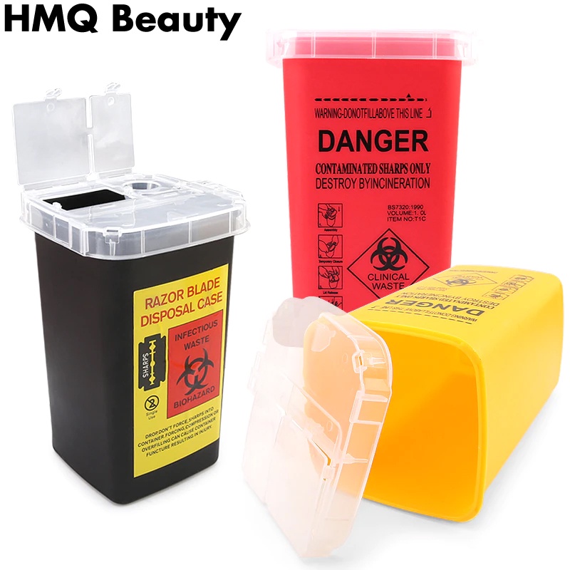 Dùng một lần vào hộp nhựa có Kim xăm