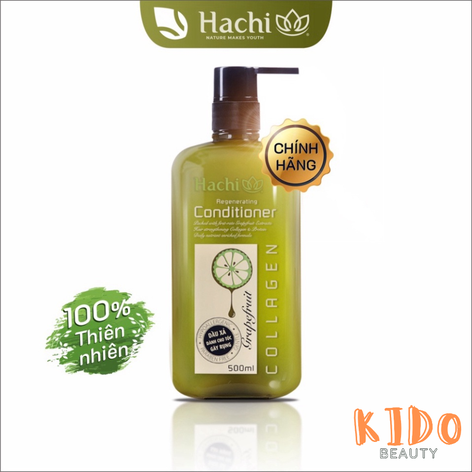 Dầu Gội / Dầu Xả Tinh Dầu Bưởi HACHI Ngăn Ngừa Gãy Rụng Grapefruit Regenerating 500ml / 800ml