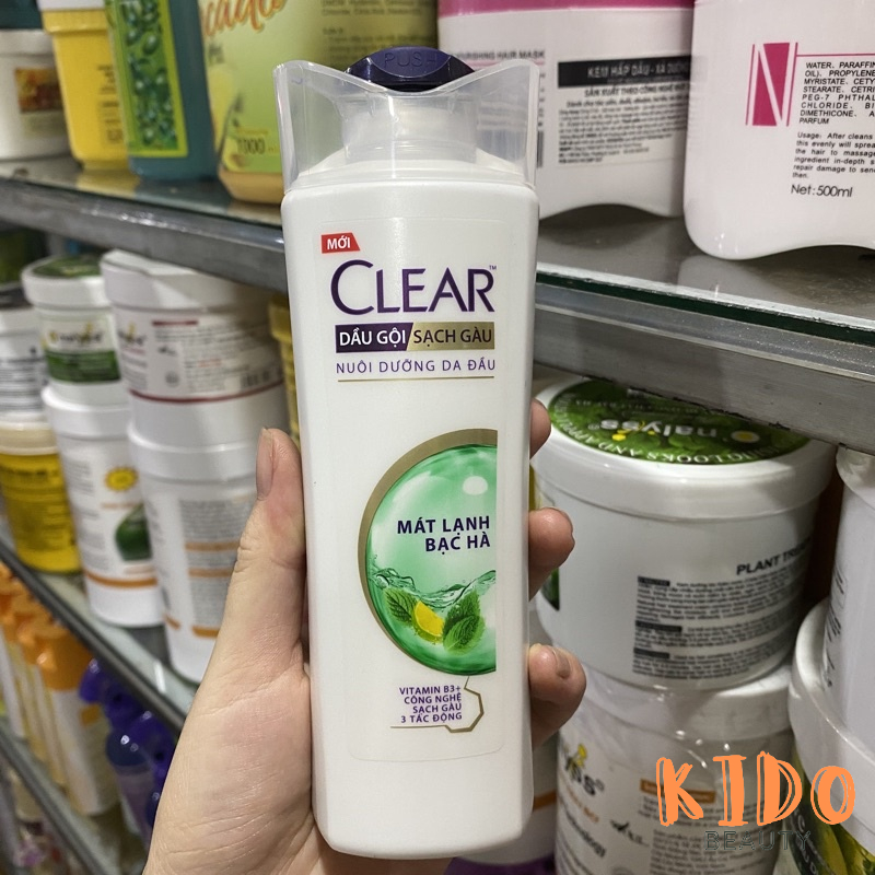 Dầu Gội Sạch Gàu CLEAR Nuôi Dưỡng Da Đầu Mát Lạnh Bạc Hà 170g | 340g | 630g | 900g | 1.4Kg