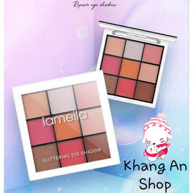 Bảng mắt 9 ô LAMEILA Glittering Eye Shadow nhỏ xinh