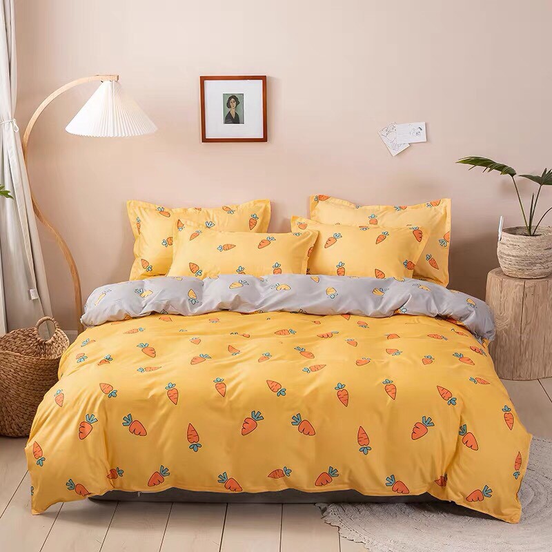 [FREESHIP ❤️] Bộ Ga Giường Và Vỏ Gối Cotton Korea ADU79 Bedding Đủ Kích Thước Trải Nệm 1m4, 1m6, 1m8 Chưa Gồm Chăn