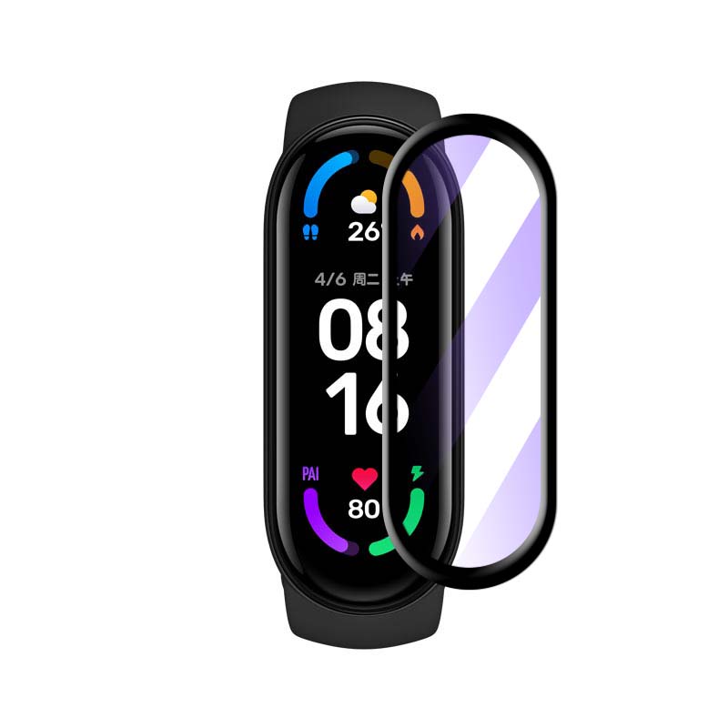 Kính cường lực bảo vệ màn hình đồng hồ thông minh Xiaomi Mi Smart Band 6 5 4 NFC 3D