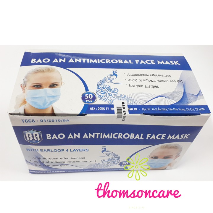 Khẩu Trang y tế 4 lớp Than Hoạt Tính Bảo An 50 Cái | BigBuy360 - bigbuy360.vn