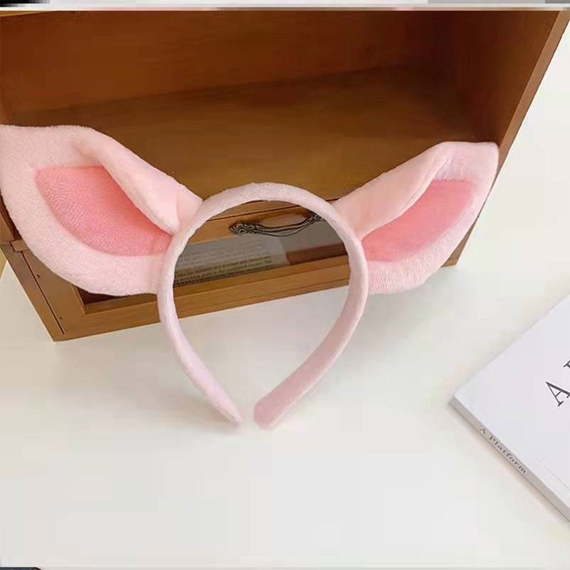 Flgo Băng Đô Cài Tóc Hình Tai Heo Hồng Trang Điểm Tiệc Tùng Lễ Hội Cho Nữ