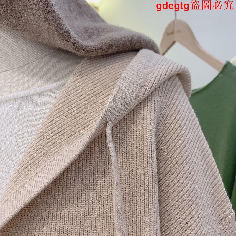 Áo Khoác Cardigan Dệt Kim Có Mũ Trùm Xinh Xắn Dành Cho Nữ | BigBuy360 - bigbuy360.vn